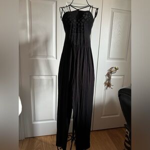 Halter top romper black